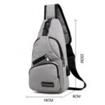 Anti-theft Sling Backpack With Charging Port - Bilde 7