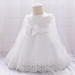 Baby Girls' Basic Christening Floral Dress - Image 9