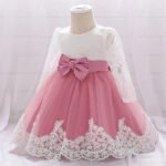 Baby Girls' Basic Christening Floral Dress - Image 16