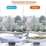 Bird Bath Deicer Outdoor Winter Water Heater Thermostatically Controlled - Bilde 9
