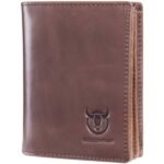 Bullcaptain Large Capacity Genuine Leather Bifold Wallet/Credit Card Holder - Bilde 4