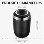 Car Ashtray Multi-functional Universal Household Portable Metal Liner Ashtray - Image 8