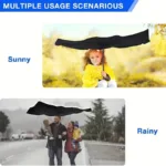 Car Windshield Sun Shade UV Rays and Heat Sun Visor Protector Foldable Reflector Umbrella - Bilde 9