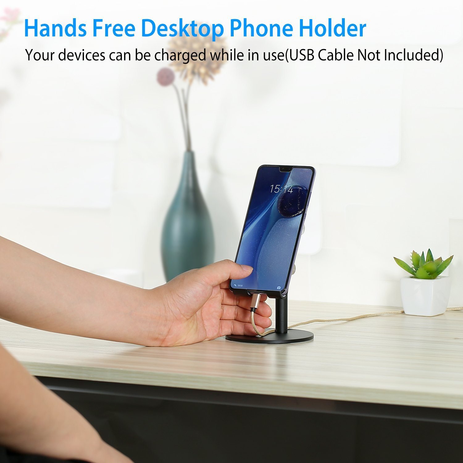 Cellphone Stand Universal No-Slip Aluminum Alloy Thick Case Friendly - Image 5