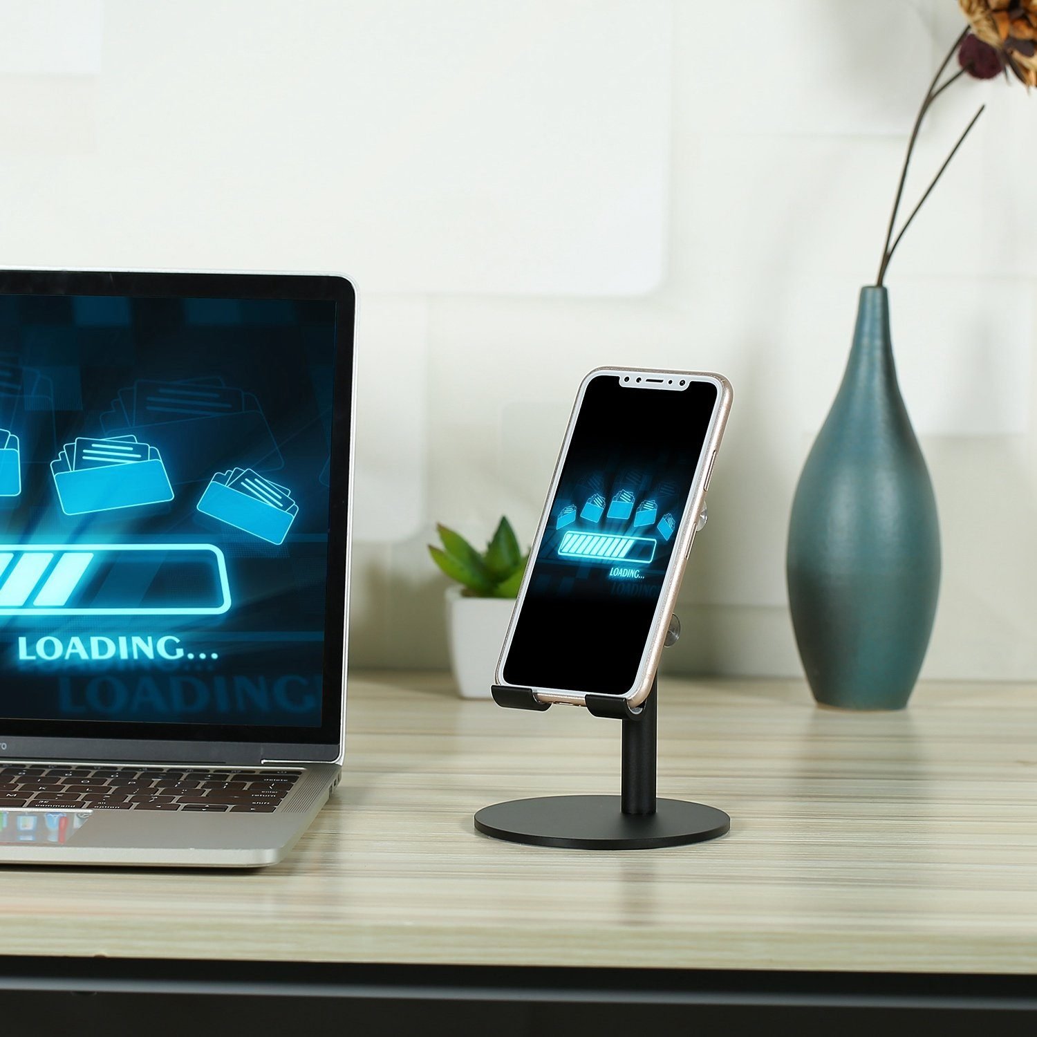 Cellphone Stand Universal No-Slip Aluminum Alloy Thick Case Friendly - Image 8