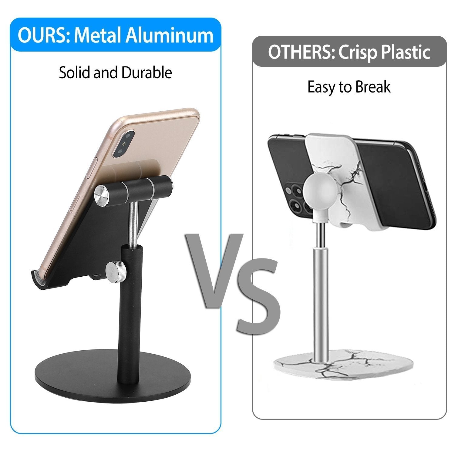 Cellphone Stand Universal No-Slip Aluminum Alloy Thick Case Friendly - Image 16