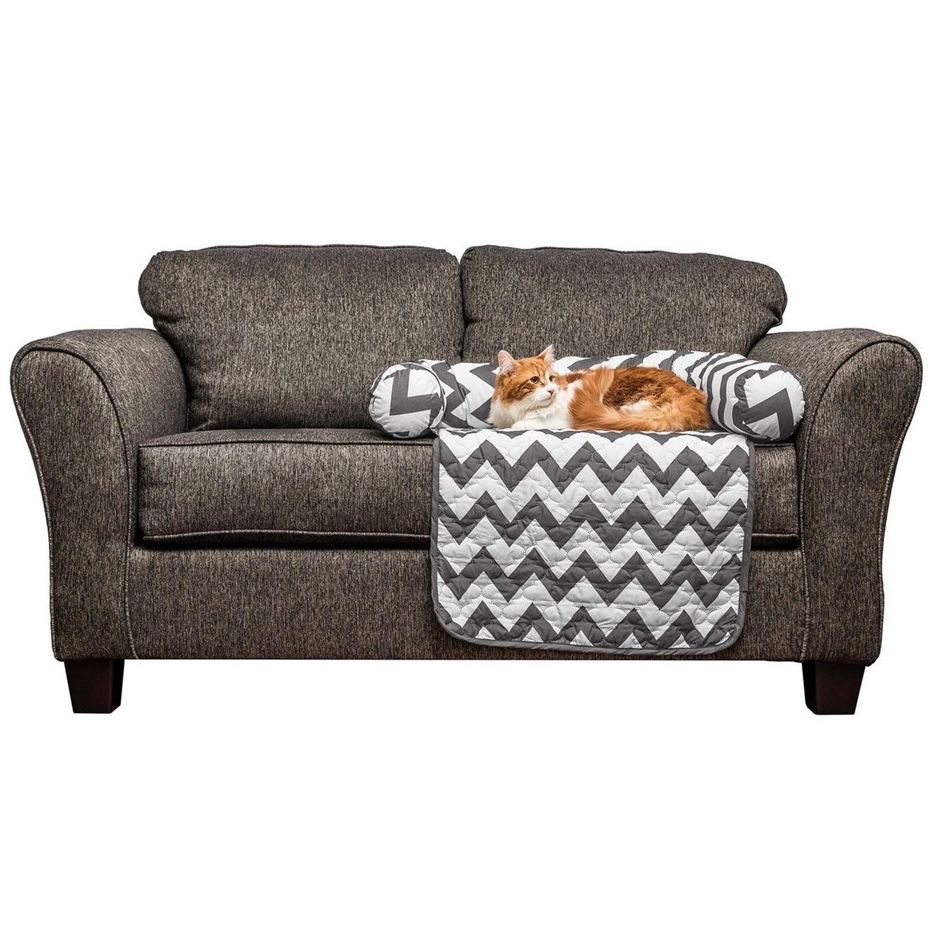 Chevron Reversible Quilted Pet Bed Chair Cover - Assorted Sizes - Bilde 5