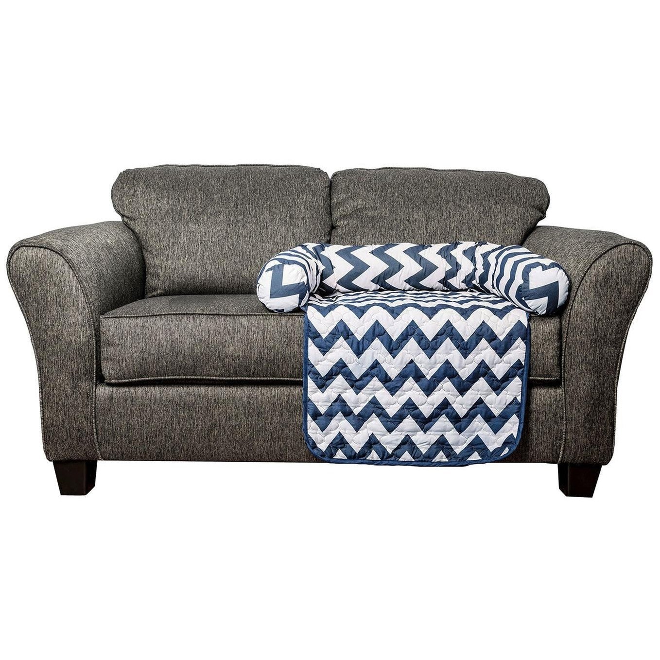 Chevron Reversible Quilted Pet Bed Chair Cover - Assorted Sizes - Bilde 11