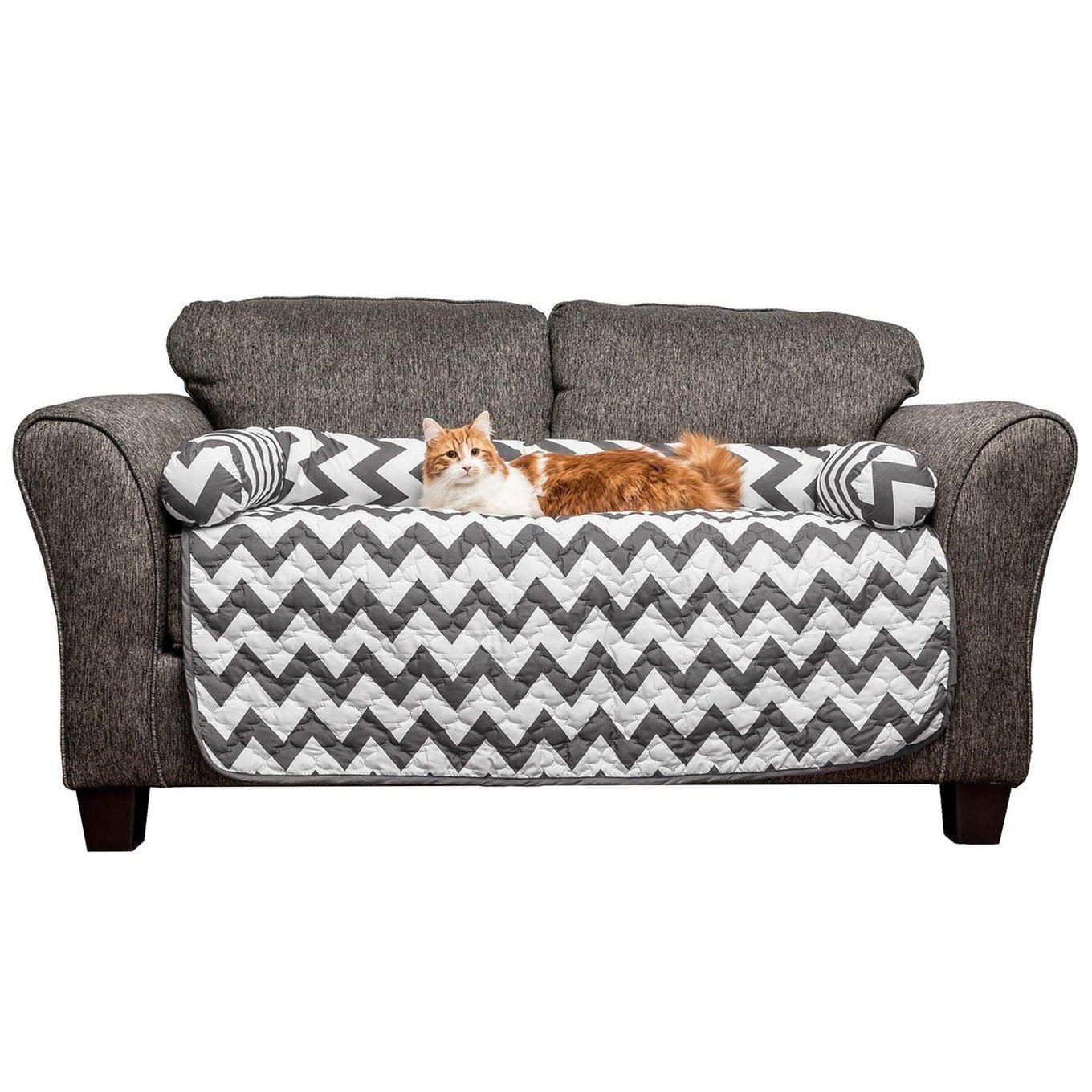 Chevron Reversible Quilted Pet Bed Chair Cover - Assorted Sizes - Bilde 9