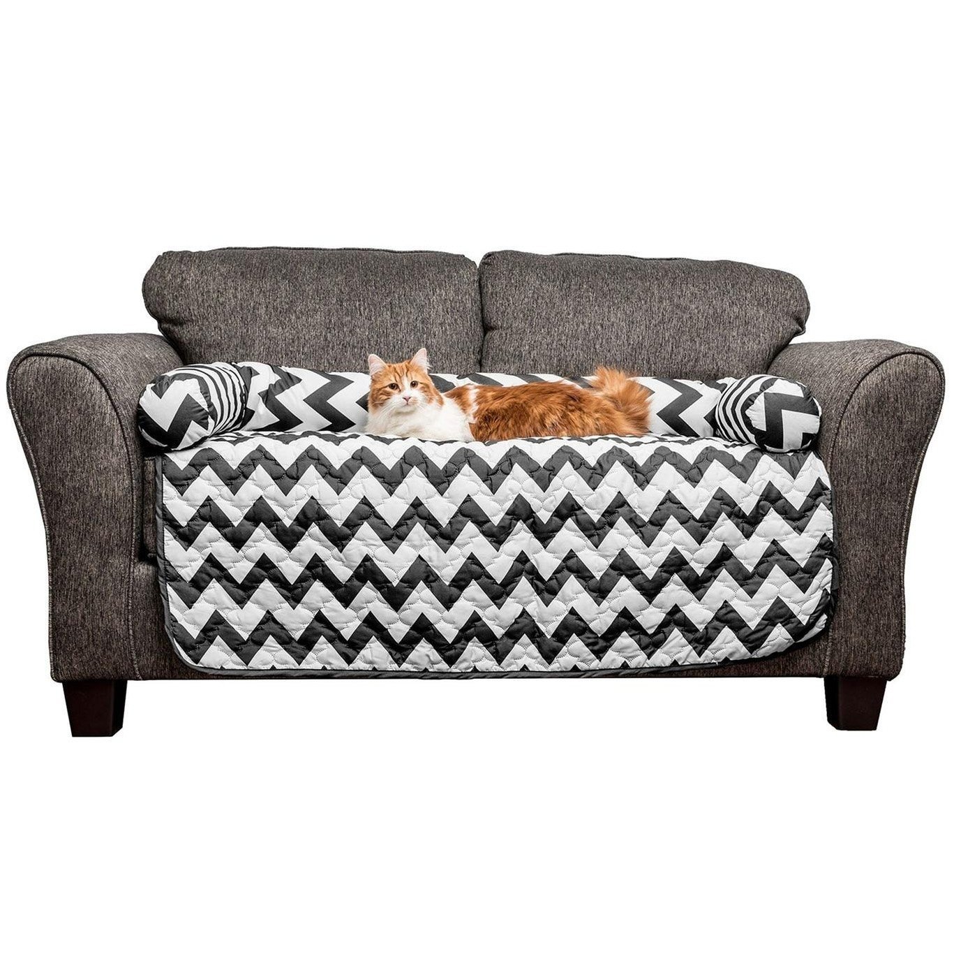 Chevron Reversible Quilted Pet Bed Chair Cover - Assorted Sizes - Bilde 6