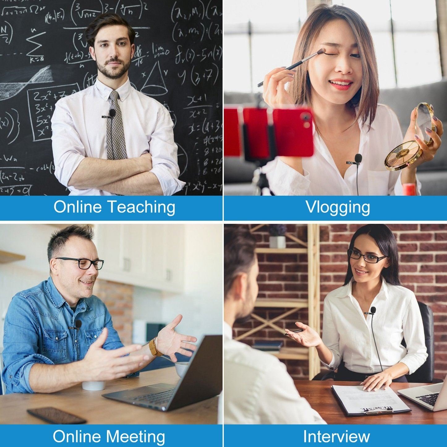 Clip On Microphone Hands Free Lavalier Lapel Mic - Bilde 10