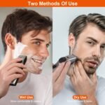 Cordless Beard Trimmer USB Rechargeable Beard Grooming Kit - Image 9