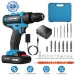 Cordless Drill Set with 2 Pieces 8V Batteries and Charger 2 Variable Speed 3/8In Keyless Chuck - Image 7
