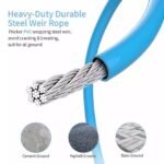 Cordless Weighted Jump Rope Digital Smart Skipping Jump Ropes with Counter - Bilde 7