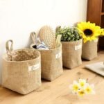 Cotton Linen Hanging Bag Home Gadget Storage Organizer - Bilde 12