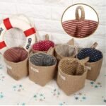 Cotton Linen Hanging Bag Home Gadget Storage Organizer - Bilde 10