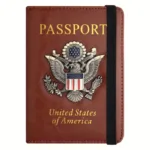 Creative Passport Holder Cover With 3D Metal Badge - Image 4
