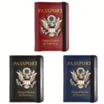 Creative Passport Holder Cover With 3D Metal Badge - Image 17