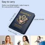 Creative Passport Holder Cover With 3D Metal Badge - Image 15