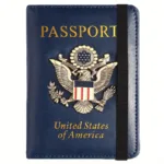 Creative Passport Holder Cover With 3D Metal Badge - Image 3