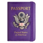 Creative Passport Holder Cover With 3D Metal Badge - Image 5