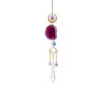 Crystal Sun Catcher Pendant Wind Chime Home Decor - Bilde 5