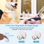 Dog Nail Grinder 2 Speeds Quiet USB Rechargeable - Bilde 10