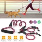 Double Dog Leash No-Tangle with Swivel Coupler Padded Handle - Image 10