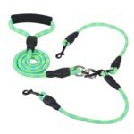 Double Dog Leash No-Tangle with Swivel Coupler Padded Handle - Image 3
