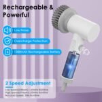 Electric Handheld Spin Scrubber Cordless Cleaning Brush with 2 Rotating Speeds - Bilde 8