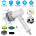 Electric Handheld Spin Scrubber Cordless Cleaning Brush with 2 Rotating Speeds - Bilde 5