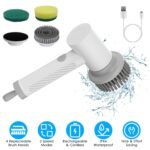 Electric Handheld Spin Scrubber Cordless Cleaning Brush with 2 Rotating Speeds - Bilde 4