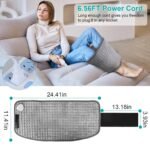 Electric Heating Pad for Back Abdomen Shoulder with 10 Adjustable Temperature Smart Timer Setting - Image 10