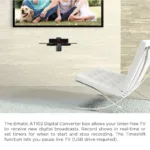 Ematic AT102 Digital TV HD Converter Box + Recorder with LED Display (Black) - Bilde 8