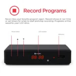 Ematic AT102 Digital TV HD Converter Box + Recorder with LED Display (Black) - Bilde 9