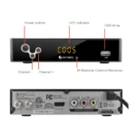 Ematic AT103B Digital Converter Box with LED Display and Recording Capabilities (Black) - Bilde 7