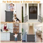 Extra Wide Child Safety Gate Retractable Door - Bilde 6