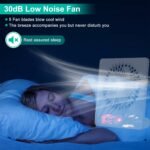 Fan USB Rechargeable Table Portable Desk Cooling Fan - Image 11