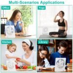 Fan USB Rechargeable Table Portable Desk Cooling Fan - Image 10