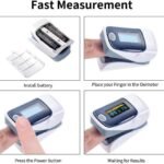 Fingertip Pulse Oximeter Blood Oxygen Meter SpO2 Heart Rate Monitor - Image 2