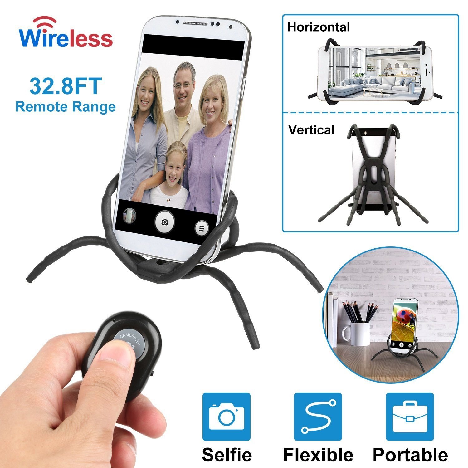 Flexible Spider Phone Stand Remote Cradle - Image 4
