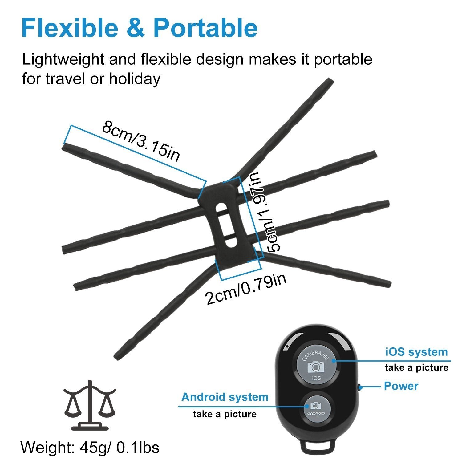 Flexible Spider Phone Stand Remote Cradle - Image 13