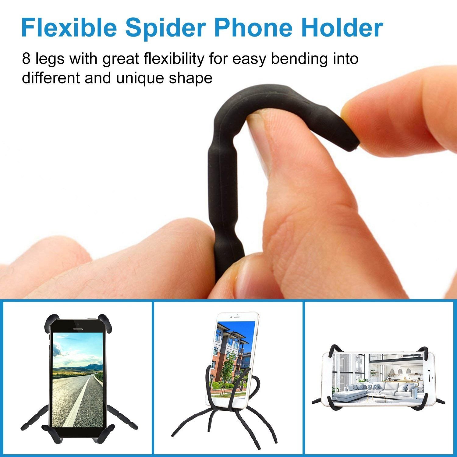 Flexible Spider Phone Stand Remote Cradle - Image 12
