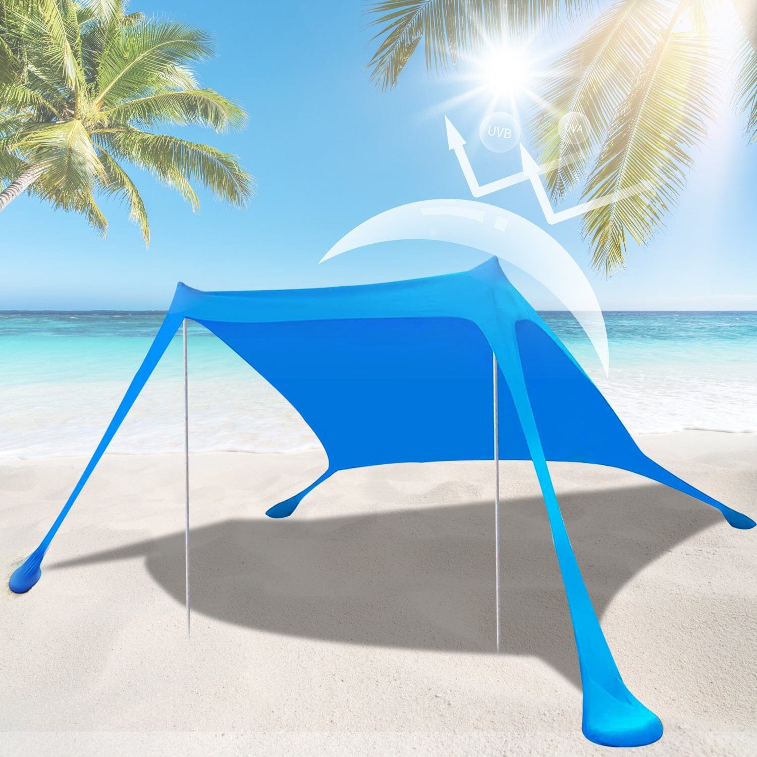 Foldable Beach Canopy Tent Collapsible Shade