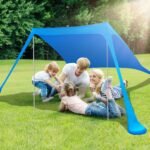 Foldable Beach Canopy Tent Collapsible Shade - Bilde 12
