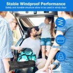 Foldable Beach Canopy Tent Collapsible Shade - Bilde 4