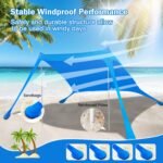 Foldable Beach Canopy Tent Collapsible Shade - Bilde 6