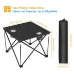 Foldable Camping Table Portable Travel Desk - Image 2