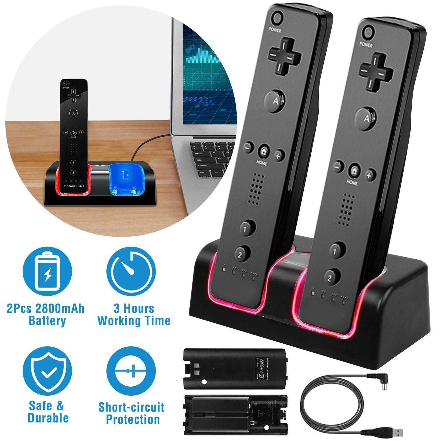 For Wii Remote Controller Charger - Bilde 12