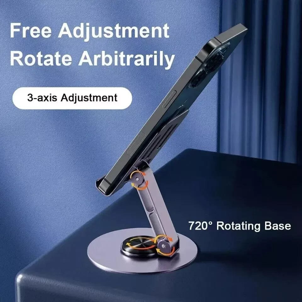 Full Metal 360-Degree Rotating Stress-Relieving Phone and Tablet Universal Stand - Image 7
